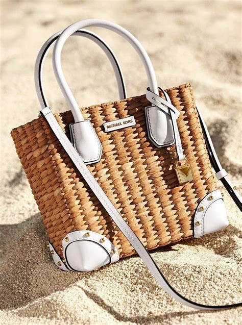 michael michael kors malibu woven straw crossbody